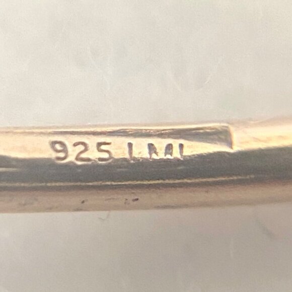 Gold Vermeil Sterling Silver Dainty Black White Opal Diamond Cuff Bracelet 6.25" - Picture 8 of 16